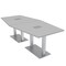 Skutchi Designs 45 in W, 96 in L, 29 in H, Engineered Wood Top, Grey HAR-HEX.IR-46x93-DOU-ELEC-XD01 - alternate 1
